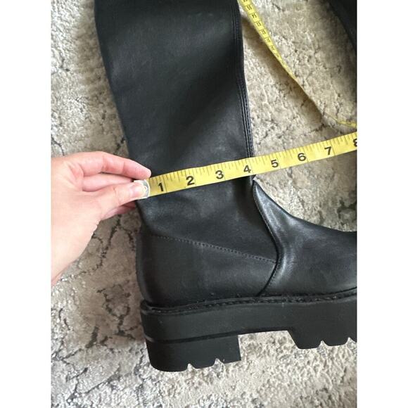 Stuart‎ Weitzman Black LOWLAND ULTRALIFT PLATFORM BOOT size 5.5B - Picture 5 of 12